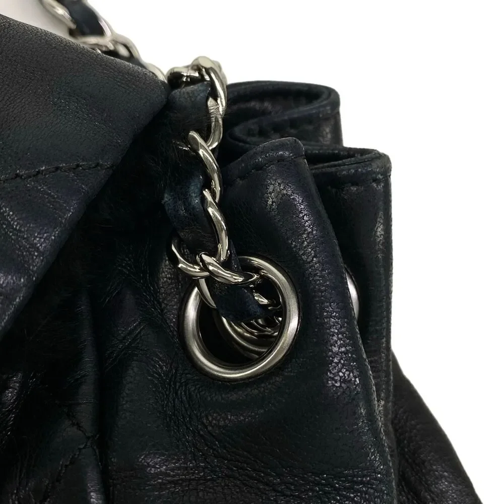 Chanel Matelasse Shoulder Bag Lambskin Fur